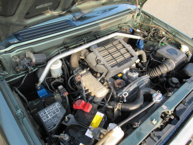 パジェロミニ ＶＲ－ＩＩ　５速ＭＴ　パートタイム４ＷＤ　ターボ　集中ドアロック　ドラレコ　ＥＴＣ　ドアバイザー　純正アルミ　ルーフレール　タイベル交換歴あり　車検令和８年１１月１１日　修復歴無し（43枚目）