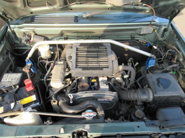 パジェロミニ ＶＲ－ＩＩ　５速ＭＴ　パートタイム４ＷＤ　ターボ　集中ドアロック　ドラレコ　ＥＴＣ　ドアバイザー　純正アルミ　ルーフレール　タイベル交換歴あり　車検令和８年１１月１１日　修復歴無し（44枚目）