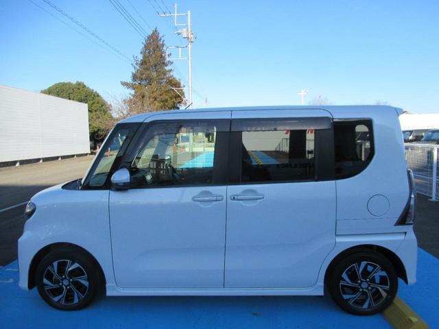 タント カスタムＸ　寒冷地仕様車　誤発進抑制　地デジ　ブルートゥース　リアカメラ　ＵＳＢ　ＥＴＣ車載器　ＳＤナビゲーション　オートミラー　車線逸脱警報　フルフラット　ＬＥＤランプ　スマキー　盗難防止システム　ナビＴＶ（3枚目）