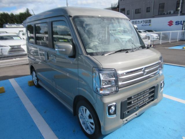 エブリイワゴン PZターボスペシャル 両側パワ-スライドドア LEDヘッドライト付き オートマチックハイビーム キーレススタートシステム Bソナー 運転席シートヒーター フルフラット ESC ブルートゥースオーディオ USB ベンチシート(7枚目)