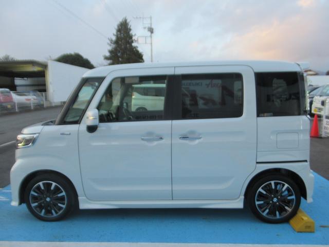 スペーシアカスタム ハイブリッドXSターボ 両自動ドア 前後誤発進抑制機能 ドライブレコーダ ブルートゥースオーディオ AC リアコーナーセンサー オートLED 電格ミラー リアカメラ 盗難防止 衝突安全ボディ スマートキー付 ターボモデル(2枚目)