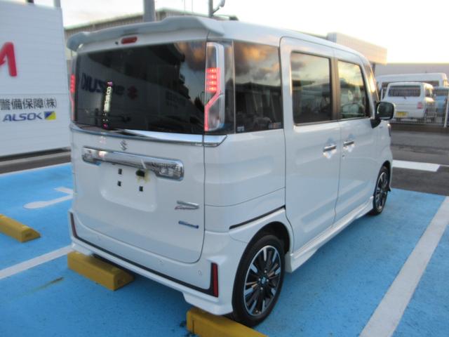 スペーシアカスタム ハイブリッドXSターボ 両自動ドア 前後誤発進抑制機能 ドライブレコーダ ブルートゥースオーディオ AC リアコーナーセンサー オートLED 電格ミラー リアカメラ 盗難防止 衝突安全ボディ スマートキー付 ターボモデル(5枚目)