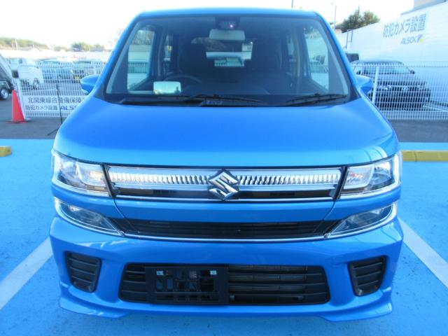 ワゴンＲ ハイブリッドＦＺ　アイドルストップ　ＢＬＵＥＴＯＯＴＨ　シートヒー　ＰＳ　ＰＷ　盗難防止　ＳＲＳ　オートマチックハイビーム　ＤＶＤ　ＬＥＤライト　ＷエアＢ　スマートキー　フルフラット　横滑り防止　フロントベンチシート（8枚目）