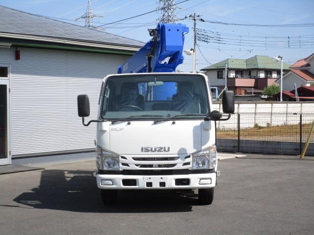 エルフトラック 　アイチ　ＳＢ１２Ａ　　高所作業車　１２ｍ　鉄バケット　ブーム自動格納　坂道発進補助装置　ジャッキパット　ＥＴＣ　エアバッグ（65枚目）