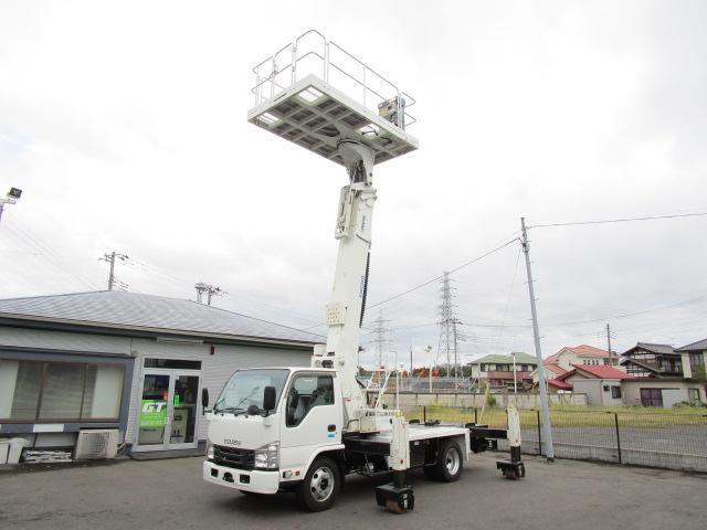 エルフトラック 　アイチ製ＴＺ１２Ｃ１ＲＲ・１ローラージャッキ・旋回デッキ・プラットフォーム・バケット積載１０００ｋｇ（17枚目）