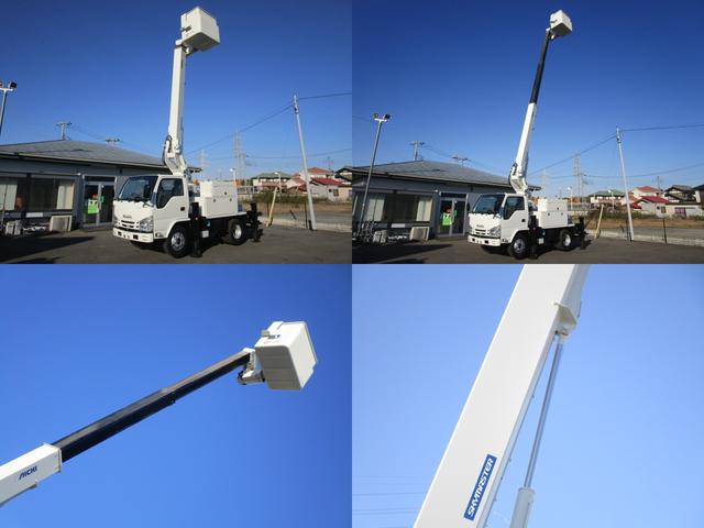 エルフトラック 　アイチ・ＳＢ１２Ａ・ブーム自動格納・ＦＲＰバケット・左右工具箱・梯子掛（9枚目）