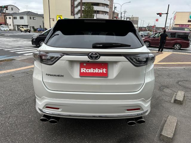 ハリアー エレガンス　モデリスタエアロ　Ｍ’Ｓスピード４本出しマフラー　ワンオーナー　禁煙車　純正ナビ・フルセグＴＶ・バックカメラ　ハーフレザーシート　ＬＥＤ　ＥＴＣ　スマートキー　プッシュスタート　オートドアミラー（24枚目）