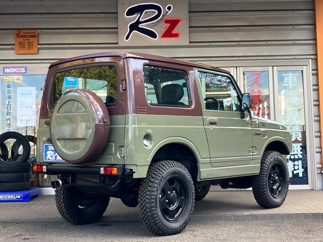 ジムニー XL リフトアップ 社外マフラー ファルケン M/T マッドタイヤ タイベル交換済み 社外フロントバンパー リアバンパー シートカバー 再塗装車(17枚目)