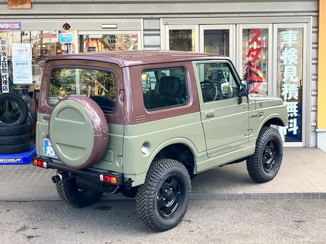 ジムニー XL リフトアップ 社外マフラー ファルケン M/T マッドタイヤ タイベル交換済み 社外フロントバンパー リアバンパー シートカバー 再塗装車(18枚目)