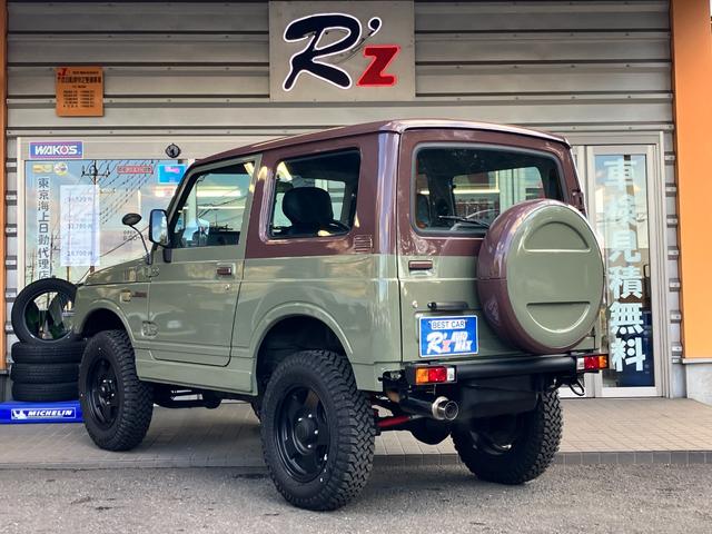 ジムニー XL リフトアップ 社外マフラー ファルケン M/T マッドタイヤ タイベル交換済み 社外フロントバンパー リアバンパー シートカバー 再塗装車(21枚目)