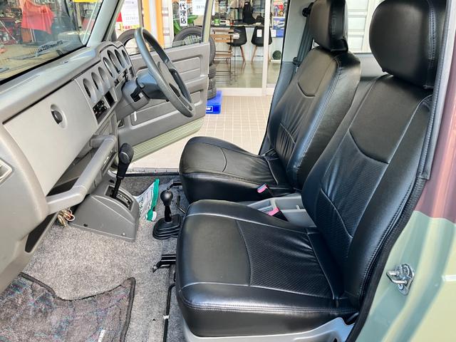 ジムニー XL リフトアップ 社外マフラー ファルケン M/T マッドタイヤ タイベル交換済み 社外フロントバンパー リアバンパー シートカバー 再塗装車(36枚目)