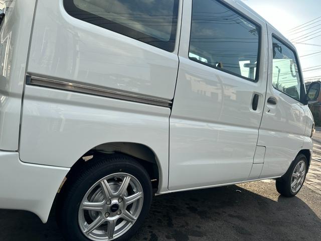 クリッパーバン DX 新品タイヤ タイミングベルト交換 社外14インチアルミホイール ヘッドライトレベライザー スペアキー 取扱説明書 整備点検記録簿(14枚目)