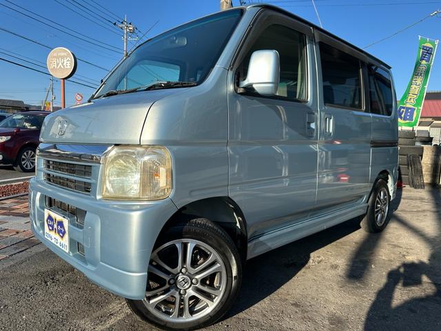 バモス Ｌ　タイミングベルト交換　ホンダ純正１４インチアルミホイール　キーレス　ドアバイザー　純正オーディオ　ウッドパネル　取説、記録簿（4枚目）