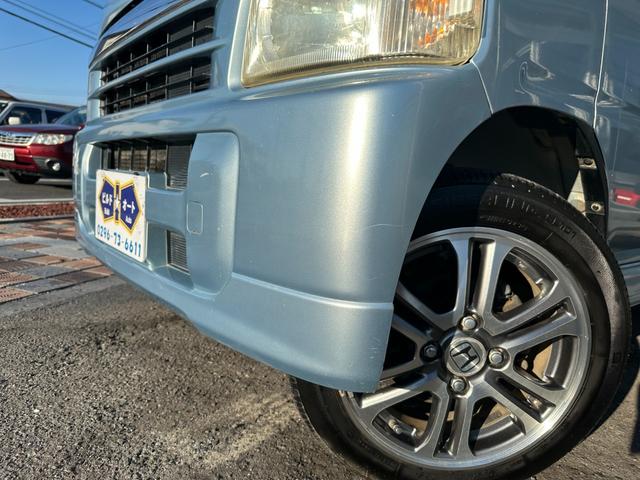 バモス Ｌ　タイミングベルト交換　ホンダ純正１４インチアルミホイール　キーレス　ドアバイザー　純正オーディオ　ウッドパネル　取説、記録簿（53枚目）