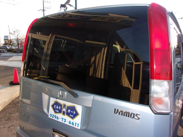 バモス Ｌ　タイミングベルト交換　ホンダ純正１４インチアルミホイール　キーレス　ドアバイザー　純正オーディオ　ウッドパネル　取説、記録簿（59枚目）