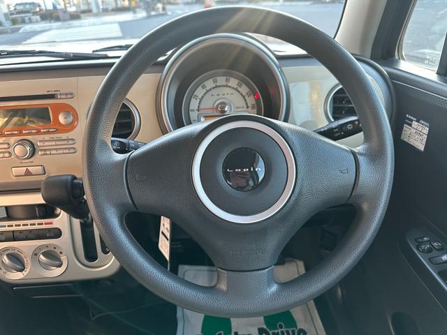 アルトラパン Ｘ　純正オーディオ　純正１４インチアルミホイール　スマートキー　プッシュスタート　ヘッドライトレベライザー　ドアバイザー　取説記録簿　タイミングチェーンエンジン（9枚目）