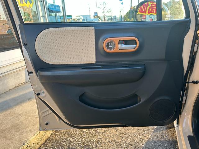 アルトラパン Ｘ　純正オーディオ　純正１４インチアルミホイール　スマートキー　プッシュスタート　ヘッドライトレベライザー　ドアバイザー　取説記録簿　タイミングチェーンエンジン（28枚目）