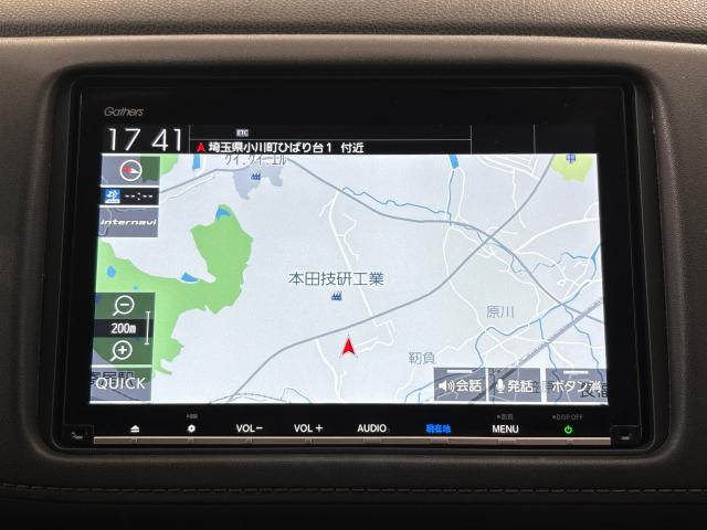 ヴェゼル Ｘ・ホンダセンシング　純正８インチナビ　前後ドライブレコーダー　Ｒカメラ　Ｗエアバッグ　盗難防止　アクティブクルーズコントロール　オートエアコン　ＬＥＤランプ　衝突軽減ブレ－キ　パワステ　カーテンエアバック　ＵＳＢポート（13枚目）