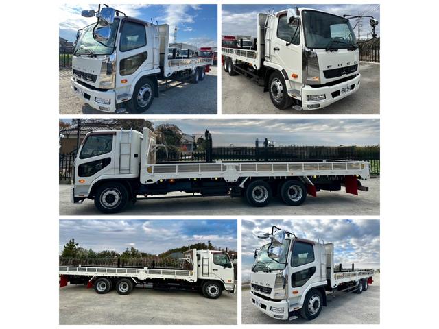 ファイター 　大型　トラック　２デフ　増トン　３軸　低床　ワイド　平ボディ　１１．８トン　平　トラック　強化ボディ　大型トラック（2枚目）