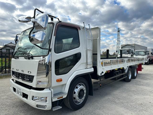 ファイター 　大型　トラック　２デフ　増トン　３軸　低床　ワイド　平ボディ　１１．８トン　平　トラック　強化ボディ　大型トラック（11枚目）