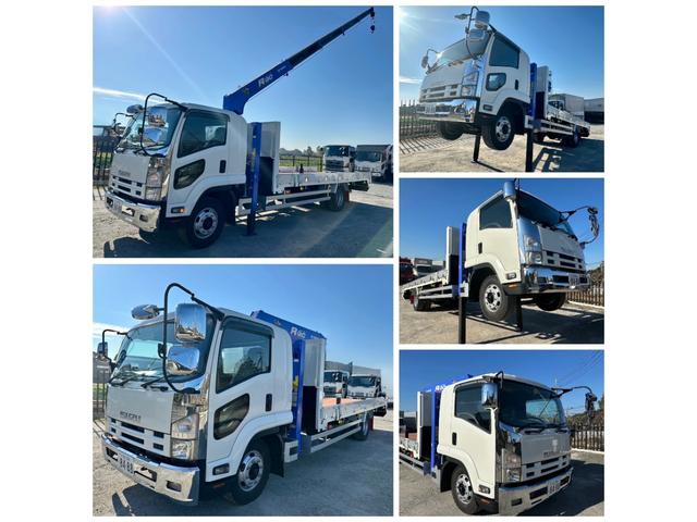 フォワード 　５段クレーン　ラジコン　フックイン　増トン　セルフ　セルフクレーン　ハイジャッキ　ワイドボディ　平ボディ　７．１トントラック　タダノ　平クレーン　回送車　ローダー　中古トラック　重機運搬車　ユニック（10枚目）
