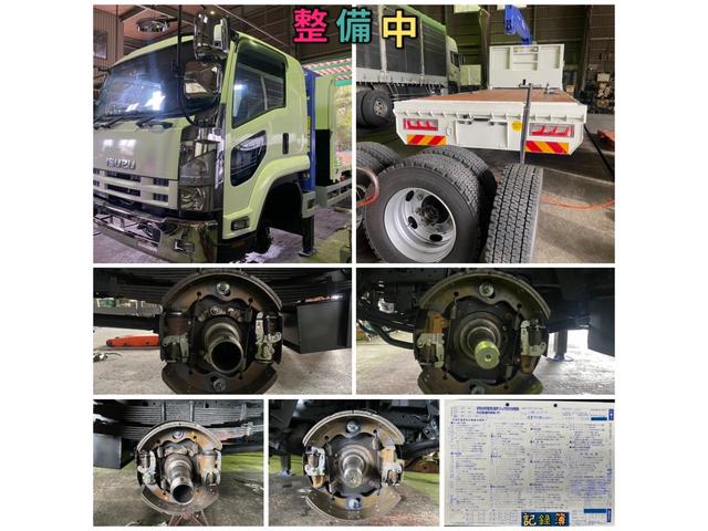フォワード 　５段クレーン　ラジコン　フックイン　増トン　セルフ　セルフクレーン　ハイジャッキ　ワイドボディ　平ボディ　７．１トントラック　タダノ　平クレーン　回送車　ローダー　中古トラック　重機運搬車　ユニック（11枚目）