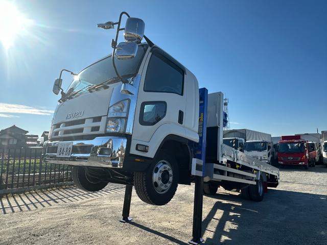 フォワード 　５段クレーン　ラジコン　フックイン　増トン　セルフ　セルフクレーン　ハイジャッキ　ワイドボディ　平ボディ　７．１トントラック　タダノ　平クレーン　回送車　ローダー　中古トラック　重機運搬車　ユニック（58枚目）