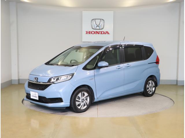 フリードハイブリッド ハイブリッド・Gホンダセンシング 軽減ブレーキ キーフリーシステム DVD再生可能 ECON 後カメラ Aクルーズ 地デジフルセグTV LEDヘッドランプ シートH 横滑防止 ドライブレコーダ USB(3枚目)