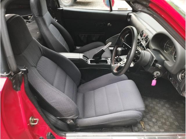 ユーノスロードスター Ｓスペシャル　マキシムエキマニ　フジツボマフラー　テイン車高調　Ａ／Ｃ１３４化済み　Ｆリップ　ダックテール（10枚目）