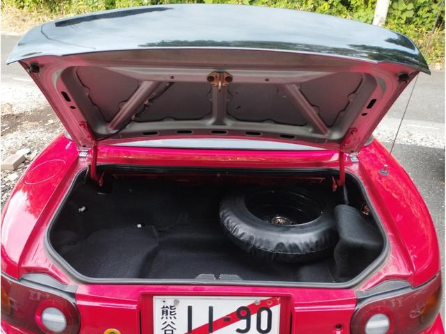 ユーノスロードスター Ｓスペシャル　マキシムエキマニ　フジツボマフラー　テイン車高調　Ａ／Ｃ１３４化済み　Ｆリップ　ダックテール（44枚目）