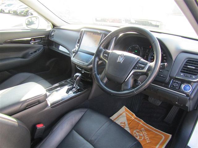 クラウンハイブリッド アスリートＧ　サンルーフ　フルエアロ　ＥＴＣ　バックモニター　セキュリティー　地デジ　ＴＶナビ　本革シート　Ｗエアバック　カーテンエアバック　ムーンルーフ　クルコン　ＨＤＤナビゲーションシステム　ＤＶＤ可　スマキー（15枚目）