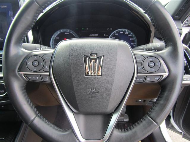 クラウンハイブリッド RSアドバンス 地デジ 衝突被害軽減装置 ドライブレコーダ 黒革シート LEDヘットライト クルコン AC エアバッグ ナビTV セキュリティーアラーム キーフリー スマートキ パワーウィンドウ メモリナビ アルミ(14枚目)