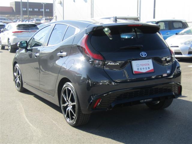 アクア GRスポーツ ワンオーナー パノラマモニター ドラレコ スマートキー&プッシュスタート イモビライザー LEDライト 衝突軽減ブレーキ 地デジ ワンオーナー車 クルコン メモリナビ オートエアコン ETC(4枚目)