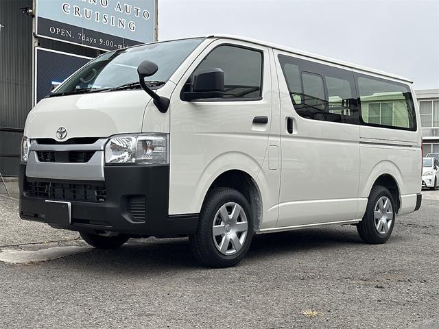 ハイエースバン ロングジャストローDX 2WD ガソリン オートマ 荷台平 ETC クリアランスソナー レーンアシスト 衝突被害軽減システム 両側スライドドア オートマチックハイビーム キーレスエントリー CVT 100V電源 ESC(2枚目)
