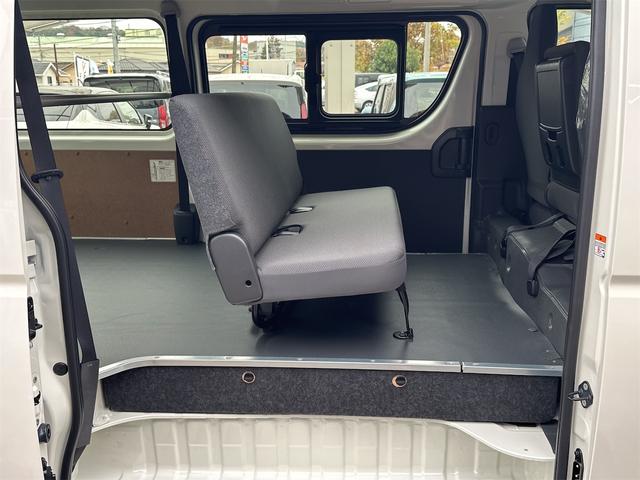 ハイエースバン ロングジャストローDX 2WD ガソリン オートマ 荷台平 ETC クリアランスソナー レーンアシスト 衝突被害軽減システム 両側スライドドア オートマチックハイビーム キーレスエントリー CVT 100V電源 ESC(37枚目)