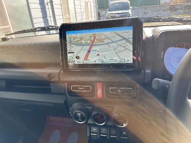 ジムニー ＸＣ　４ＷＤ　ＥＴＣ　安全運転支援システム　純正９インチナビ　純正スターター　スペアタイヤカバー（7枚目）