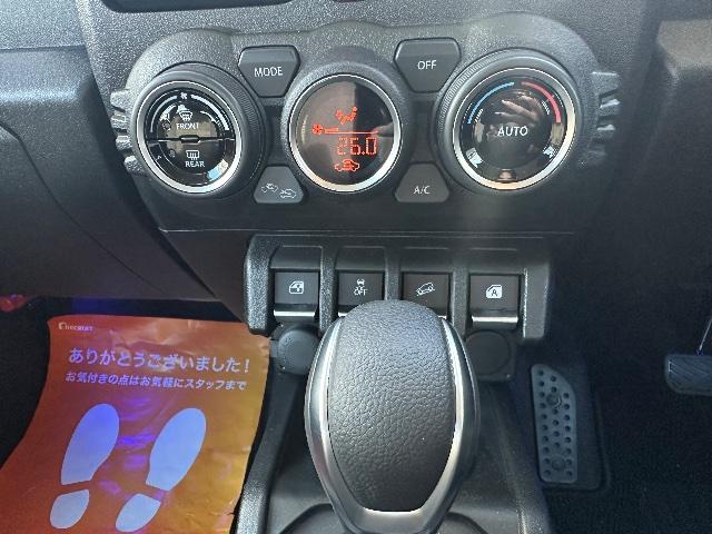 ジムニー ＸＣ　４ＷＤ　ＥＴＣ　安全運転支援システム　純正９インチナビ　純正スターター　スペアタイヤカバー（22枚目）