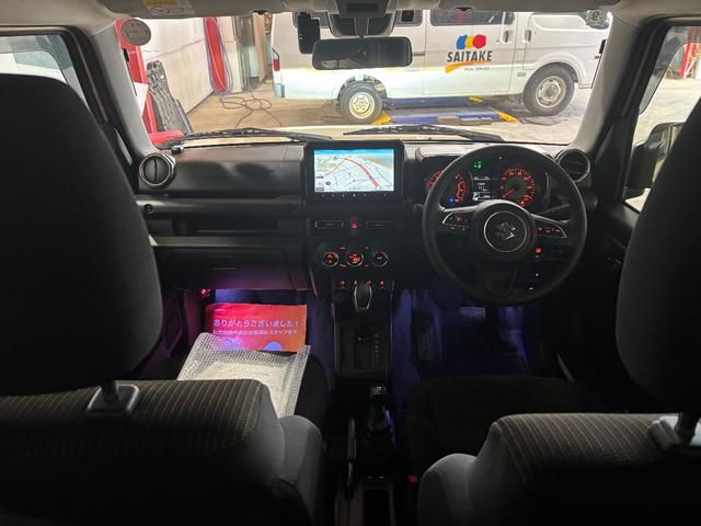 ジムニー ＸＣ　４ＷＤ　ＥＴＣ　安全運転支援システム　純正９インチナビ　純正スターター　スペアタイヤカバー（33枚目）