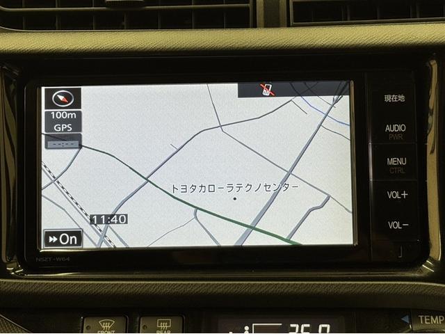 アクア G G’s メモリーナビ フルセグ Bluetooth バックモニター ローダウン アルカンターラ LED オートエアコン 純正アルミ スマートキー CD/DVD再生 デュアルエアバック 横滑り防止装置(9枚目)