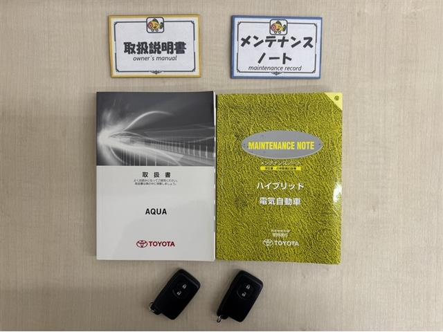 アクア G G’s メモリーナビ フルセグ Bluetooth バックモニター ローダウン アルカンターラ LED オートエアコン 純正アルミ スマートキー CD/DVD再生 デュアルエアバック 横滑り防止装置(28枚目)