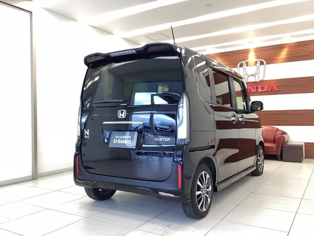 Ｎ－ＢＯＸカスタム ベースグレード　Ｗ電動ドア　ＵＳＢ接続　ＣＭＢＳ　１オーナー　オートエアコン　スマートキ　ＬＥＤ　クルコン　ＥＴＣ　バックカメラ　フルセグＴＶ　パワーステアリング　エアバッグ　ＥＳＣ　パワーウインドウ（4枚目）