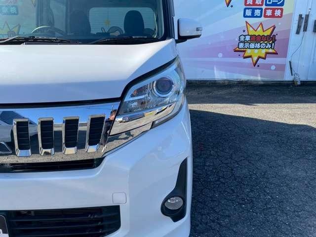 eKスペースカスタム カスタムG 車検整備付 純正ナビ Bluetooth付き 両側スライドドア 片側電動スライドドア DVD再生 CD再生 フルセグTV ETC キーレス プッシュスタート 純正アルミホイール(14枚目)