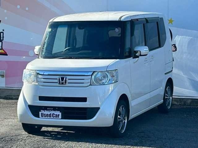 Ｎ－ＢＯＸ Ｇ　ＳＳパッケージ　車検整備付　両側電動スライドドア　社外ナビ　Ｂｌｕｅｔｏｏｔｈ付き　ＤＶＤ再生　ＣＤ再生　純正アルミホイール　プッシュスタート　キーレス　フルセグ（2枚目）