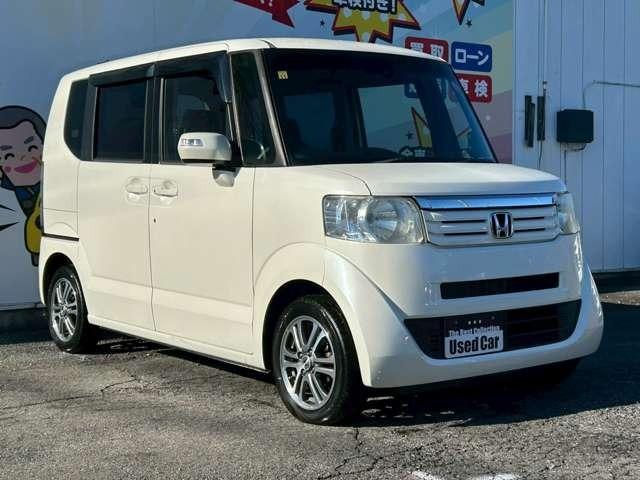 Ｎ－ＢＯＸ Ｇ　ＳＳパッケージ　車検整備付　両側電動スライドドア　社外ナビ　Ｂｌｕｅｔｏｏｔｈ付き　ＤＶＤ再生　ＣＤ再生　純正アルミホイール　プッシュスタート　キーレス　フルセグ（8枚目）