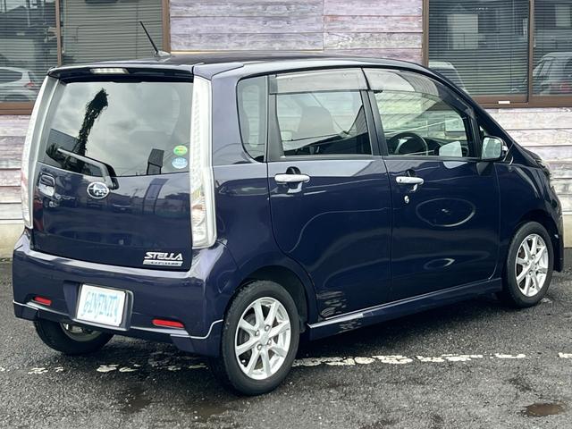 ステラ カスタムＲ　／後期型／エアロ／車検：２年付／走行：５．５万ｋｍ／外ナビ／ワンセグ／ＤＶＤ／ＵＳＢ接続／純１４ＡＷ／ＬＥＤライト／フォグ／ＥＴＣ／革ステ／スマキ－／ＡＵＴＯエアコン／ドアバイザ－／Ｔチェ－ン（9枚目）