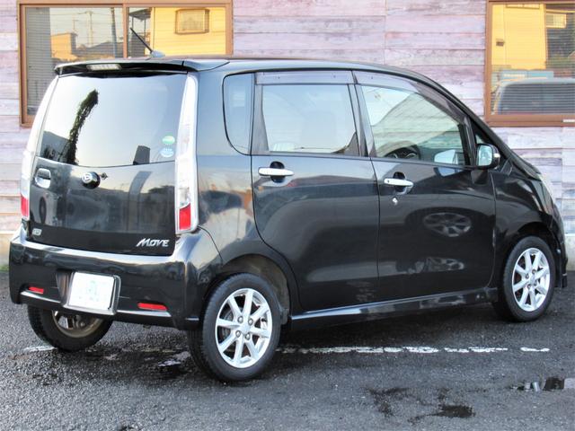 ムーヴ カスタム Xリミテッド /車検:2年付き/エアロ+リアスポ/社外ナビ/DVD/Bluetooth/純正14AW/HID/フォグ/革巻きステア/スマ-トキ-/ベンチシ-ト/AUTOエアコン/ドアバイザ-/PVガラス/Tチェ-ン(9枚目)