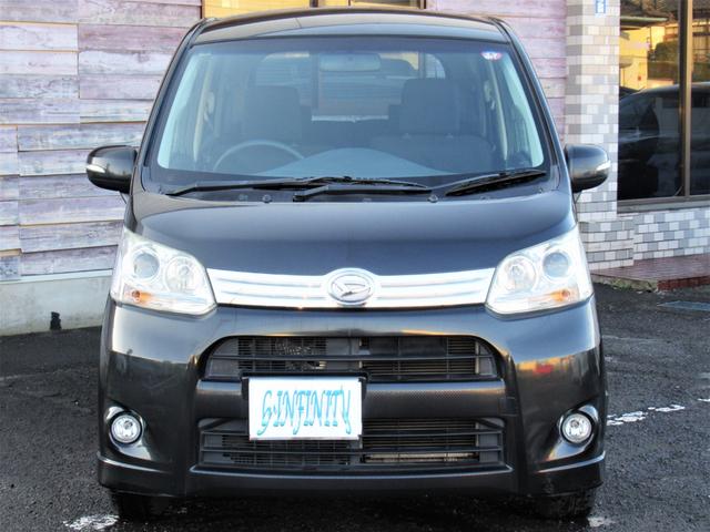 ムーヴ カスタム Xリミテッド /車検:2年付き/エアロ+リアスポ/社外ナビ/DVD/Bluetooth/純正14AW/HID/フォグ/革巻きステア/スマ-トキ-/ベンチシ-ト/AUTOエアコン/ドアバイザ-/PVガラス/Tチェ-ン(17枚目)