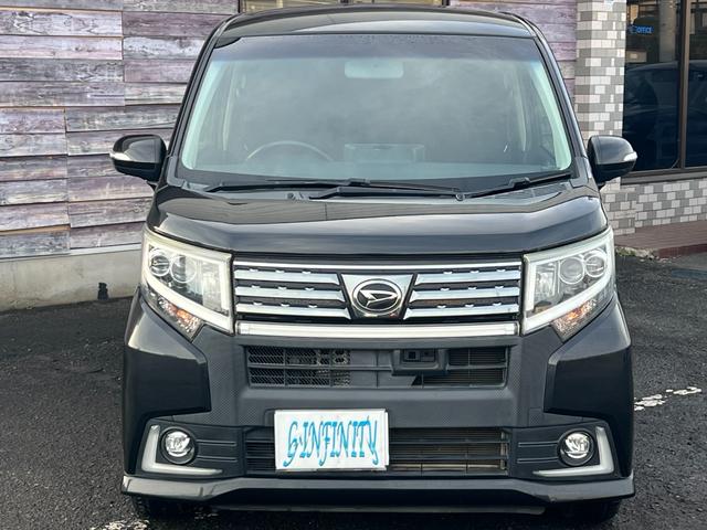 ムーヴ カスタム RS ハイパーSA /車検:2年付/ターボ/衝突回避/純正エアロ+リアスポ/社外ナビ/純正15AW/LEDライト/フォグ/革巻きステア/スマ-トキ-/AUTOエアコン/アイドリングS/ドアバイザ-/PVガラス/Tチェ-ン(17枚目)