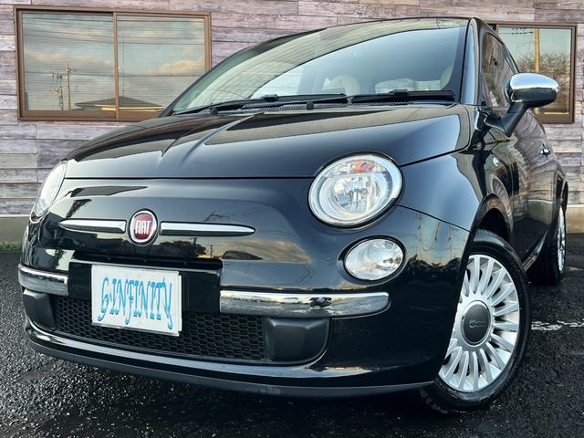 ５００ １．２　８Ｖ　ラウンジ　／車検：２年付き／走行距離：５．７万ｋｍ／ガラスサンルーフ／外ナビ／ワンセグ／純正１５インチＡＷ／外装色：クロスオーバーブラックメタリック／本革巻きステアリング／キ－レス／ＭＴモ－ド（2枚目）