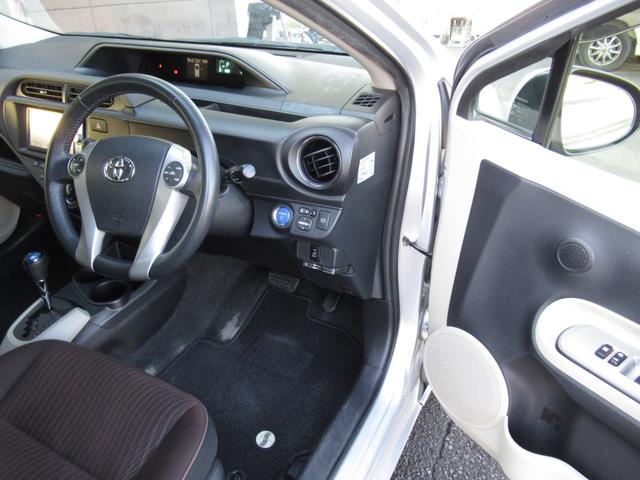 アクア Ｇ　ナビ　バックカメラ　地デジ　Ｂｌｕｅｔｏｏｔｈ　プッシュスタート　スマートキー　社外アルミ　ＥＴＣ　オートエアコン（24枚目）